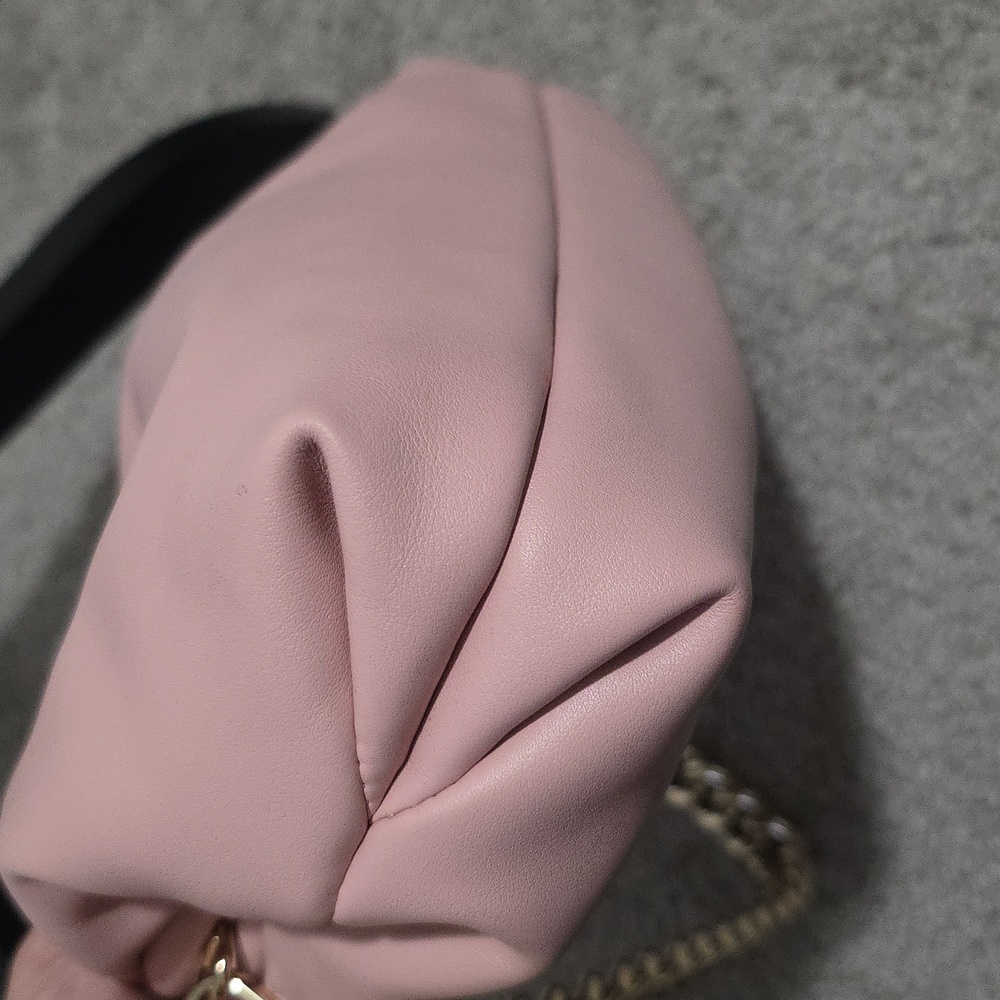 Michael Kors Small Nola Chain Clutch Shoulder Crossbody Bag Smokey Rose Pink - Picture 8 of 16